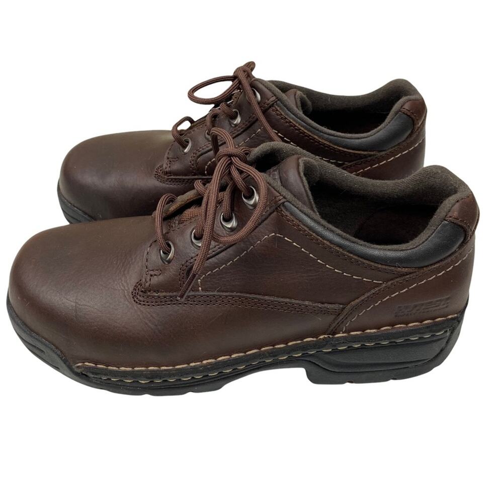 Hytest Safety Footwear Leather Steel Toe Shoes Mens size 8.5 Womens size 10.5